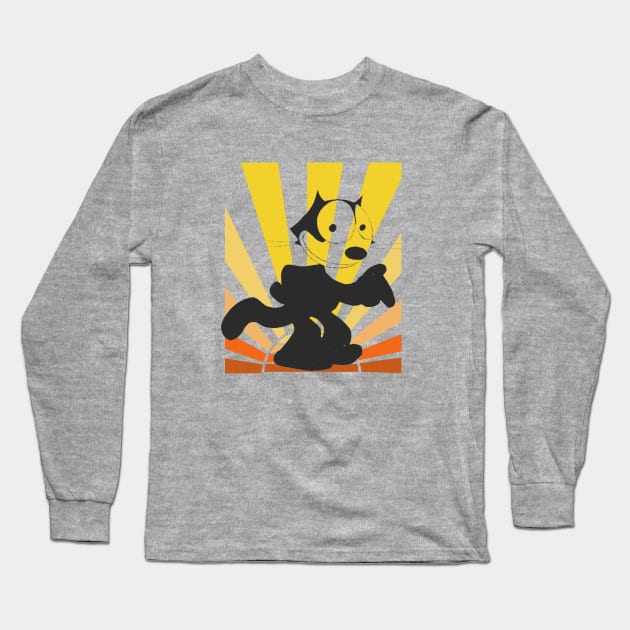 Felix the cat sunset Long Sleeve T-Shirt by Museflash